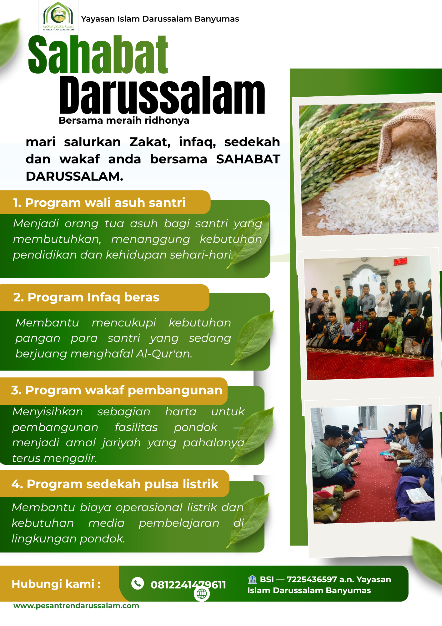 PROGRAM SAHABAT DARUSSALAM